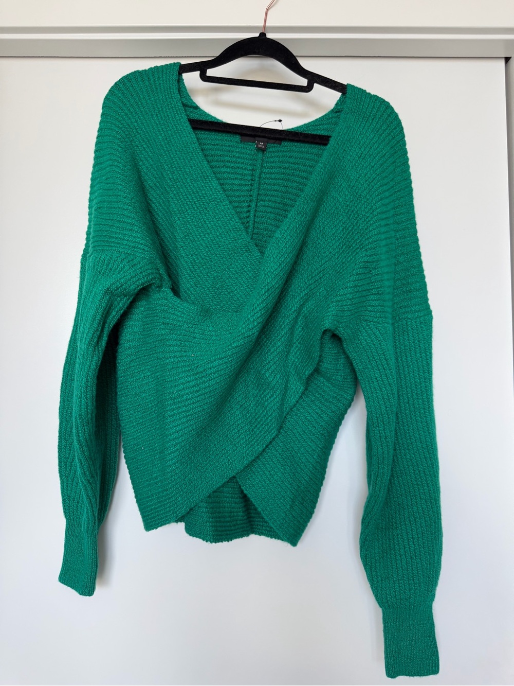 Banana Republic Emerald Green Wrap-Style Sweater